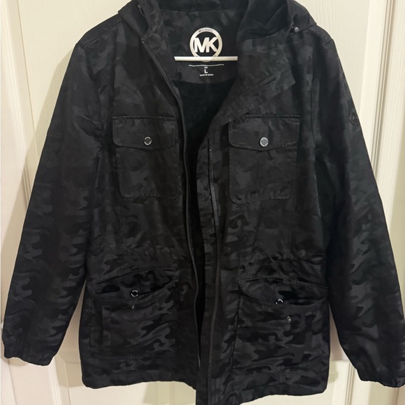 Michael Kors Dark Camouflage Men's Field Jacket - Picture 1 of 5